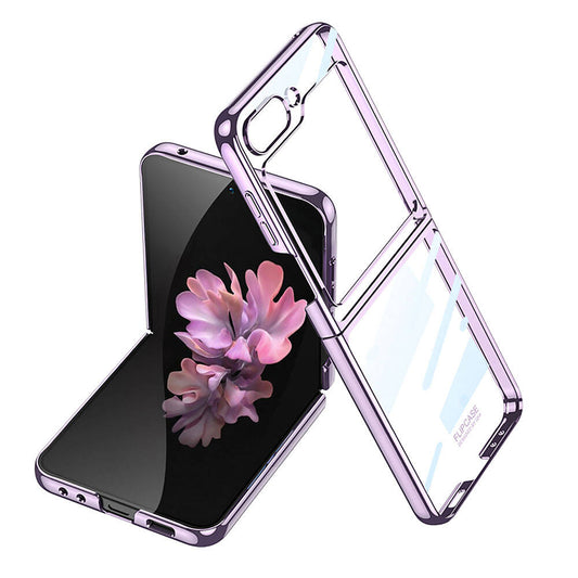 Galaxy Z Flip 6 Case Zore Full Glass Case Purple