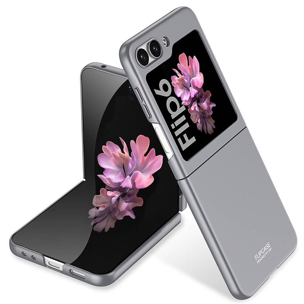 Galaxy Z Flip 6 Case Zore Hard Case Cover Gray
