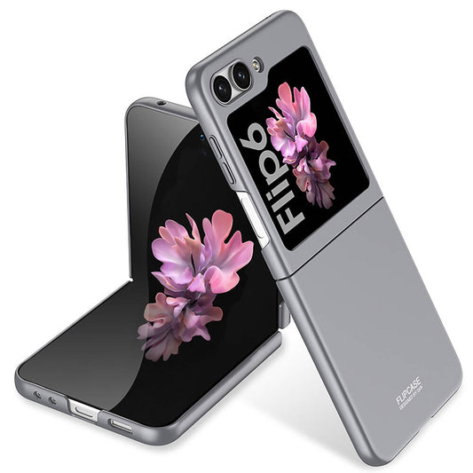 Galaxy Z Flip 6 Case Zore Hard Case Cover Gray