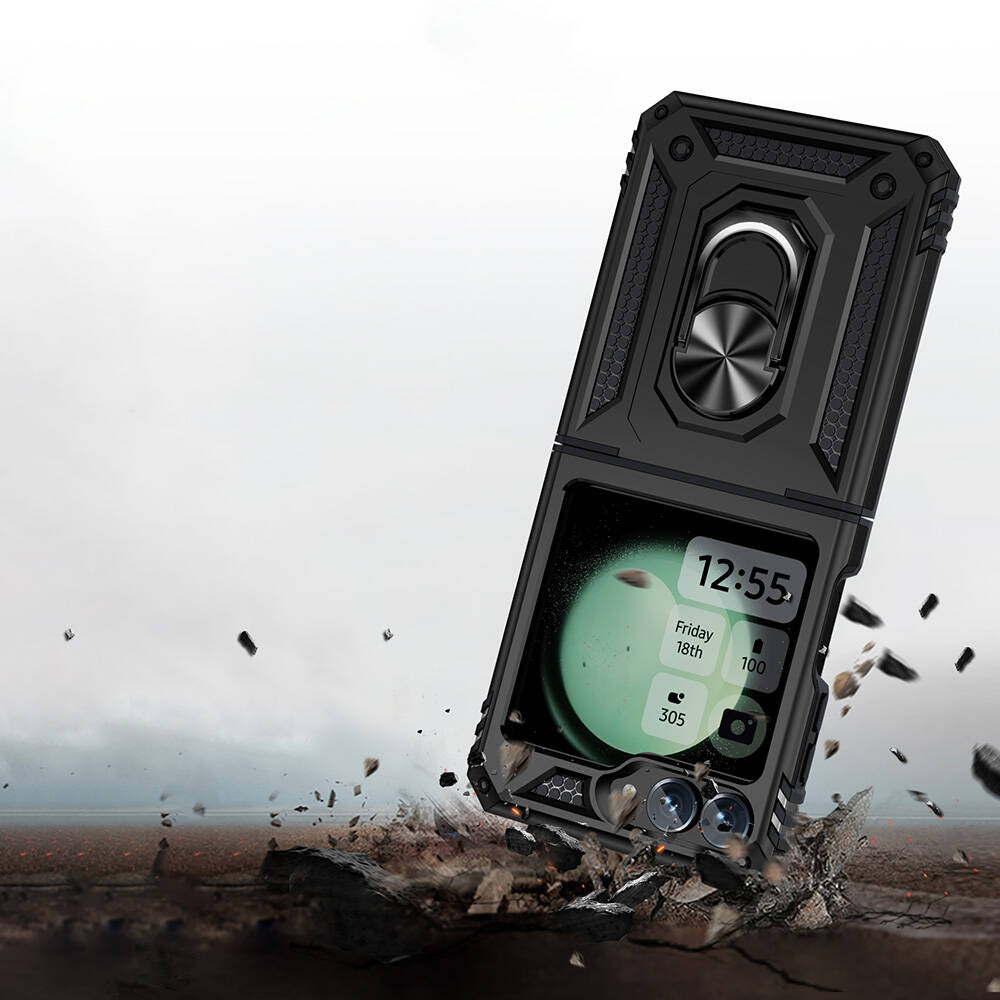 Galaxy Z Flip 6 Case Zore Vega Cover Blue