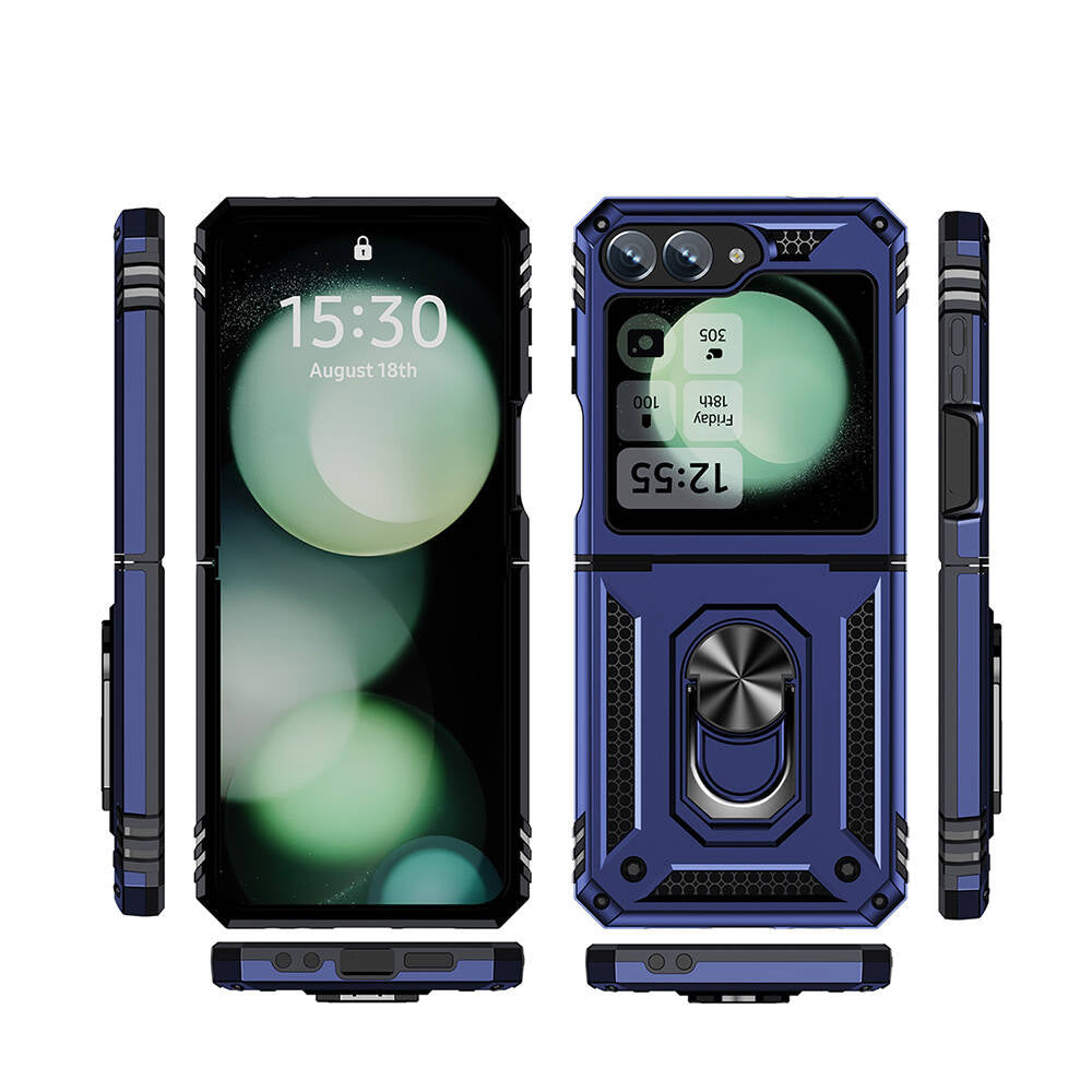 Galaxy Z Flip 6 Case Zore Vega Cover Blue