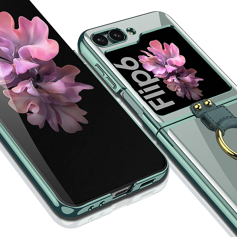 Galaxy Z Flip 6 Case Zore Ring Case Lilac