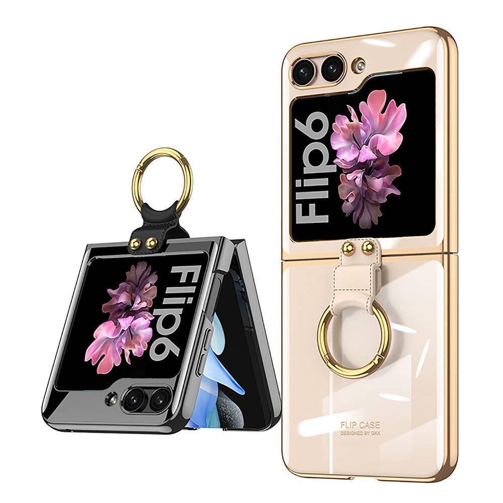 Galaxy Z Flip 6 Case Zore Ring Case Lilac