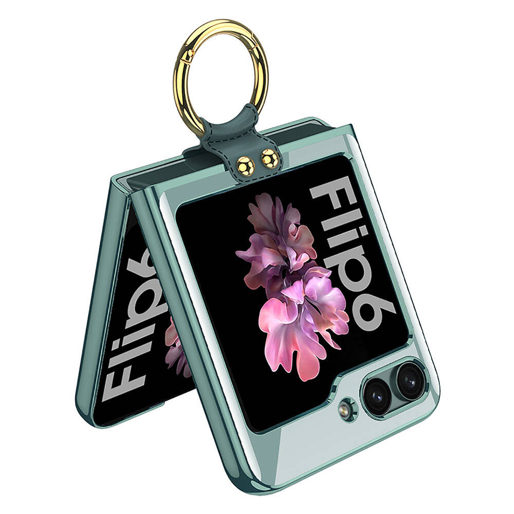 Galaxy Z Flip 6 Case Zore Ring Case Lilac