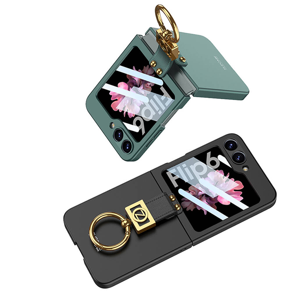 Galaxy Z Flip 6 Case Zore Z Letter Ring Case Lilac
