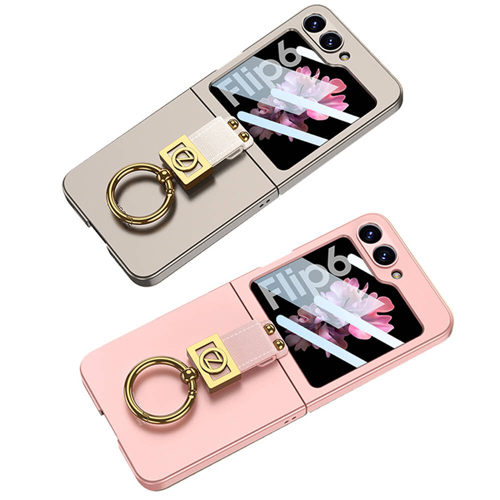 Galaxy Z Flip 6 Case Zore Z Letter Ring Case Lilac