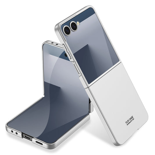 Galaxy Z Flip 7 Kılıf Zore Sert Kıpta Kapak Gümüş