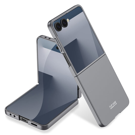 Galaxy Z Flip 7 Kılıf Zore Sert Kıpta Kapak Gri
