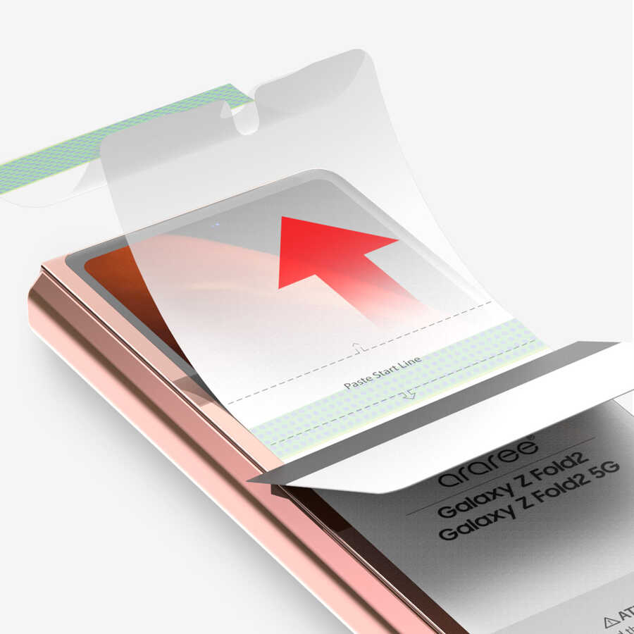 Galaxy Z Fold 2 Araree Pure Diamond Pet Screen Protector Colorless