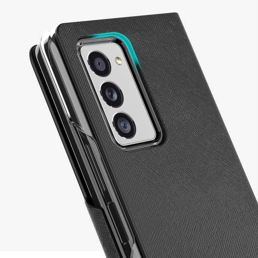 Galaxy Z Fold 2 Case Araree Bonnet Case Blue