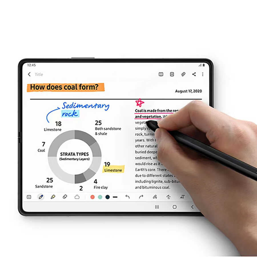 Galaxy Z Fold 4 Wiwu Touch Drawing Pen Black