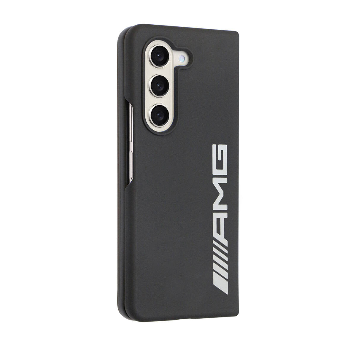 Galaxy Z Fold 5 Case AMG M-safe Charging Feature Large Logo Design Original Licensed Cover Black