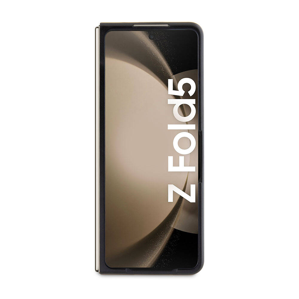 Galaxy Z Fold 5 Kılıf BMW Orjinal Lisanslı M Logolu PU Karbon Kapak Siyah