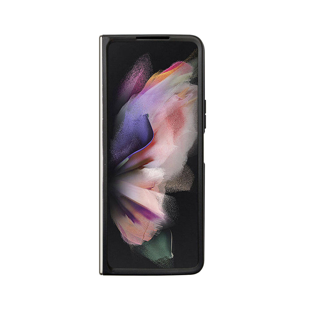 Galaxy Z Fold 5 Case Guess Original Licensed Glitter Script Cover Gold with Text Logo