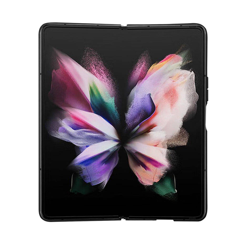Galaxy Z Fold 5 Case Guess Original Licensed Glitter Script Cover with Logo Black