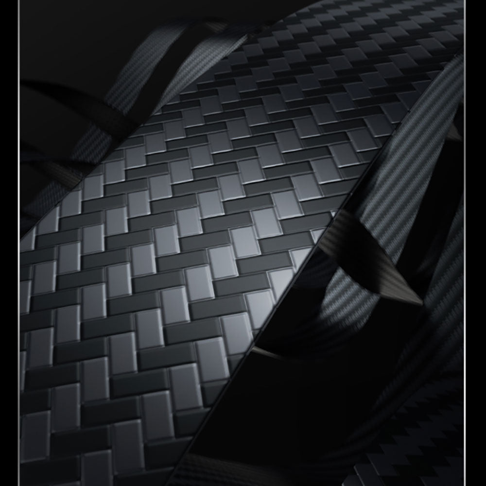 Galaxy Z Fold 5 Case Carbon Fiber Benks Essential 600D Kevlar Cover Black with M-safe Feature