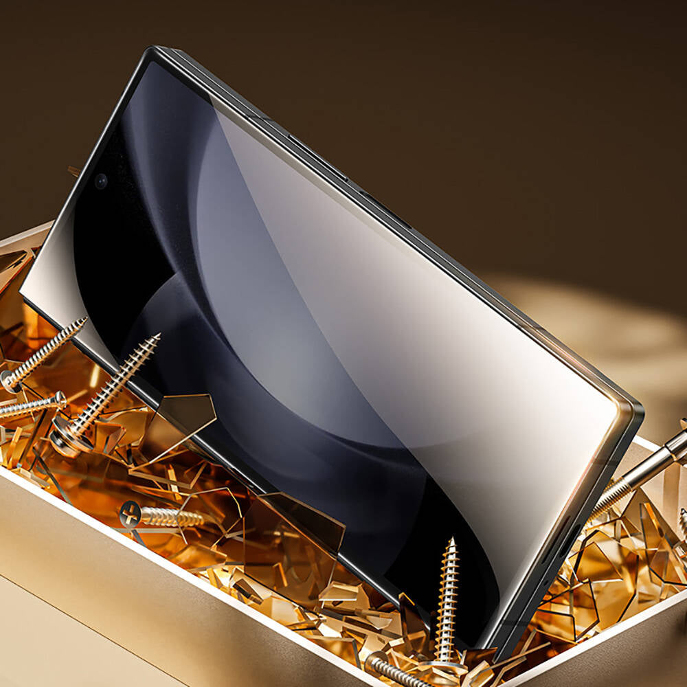 Galaxy Z Fold 6 Benks Glass Warrior HD Cam Ekran Koruyucu + Kolay Uygulama Aparatlı Siyah