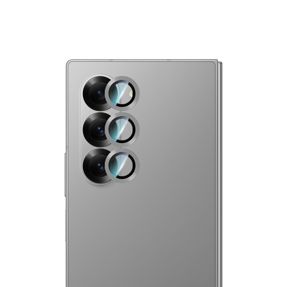 Galaxy Z Fold 6 CaseWorld Alloy Series Oleophobic Anti-Reflective Camera Lens Protector Silver