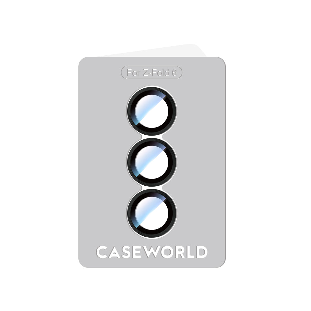 Galaxy Z Fold 6 CaseWorld Alloy Series Oleophobic Anti-Reflective Camera Lens Protector Silver