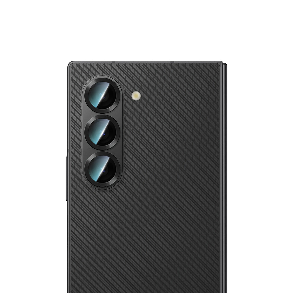 Galaxy Z Fold 6 CaseWorld Alloy Serisi Oleofobik Anti Reflective Kamera Lens Koruyucu Siyah