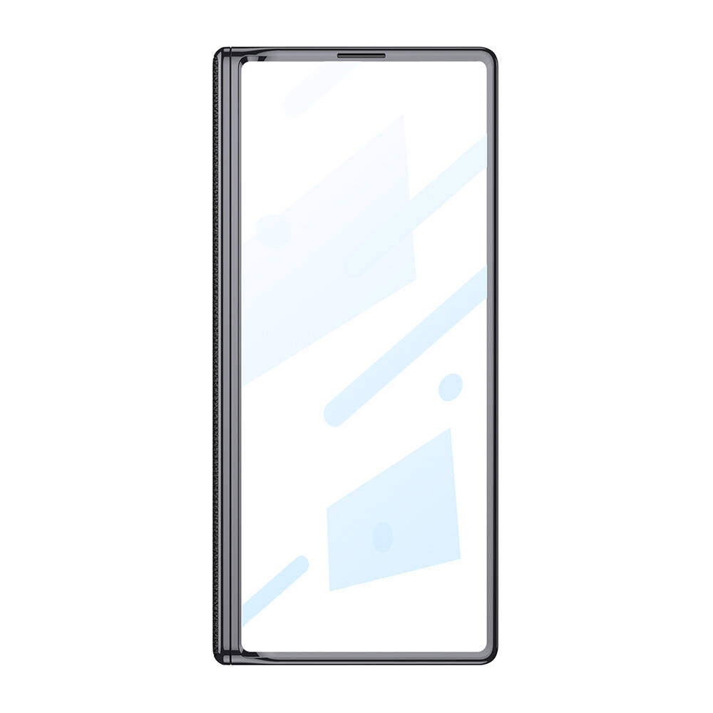 Galaxy Z Fold 6 Case Leather Stand Zore Kıpta Premium Case Black