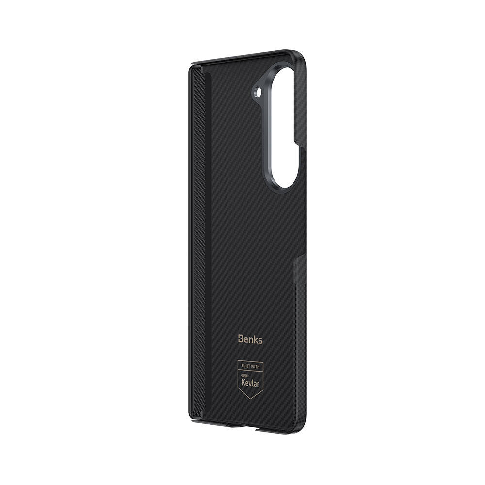 Galaxy Z Fold 6 Carbon Fiber Case Benks Montage ArmorAir Kevlar Cover Black