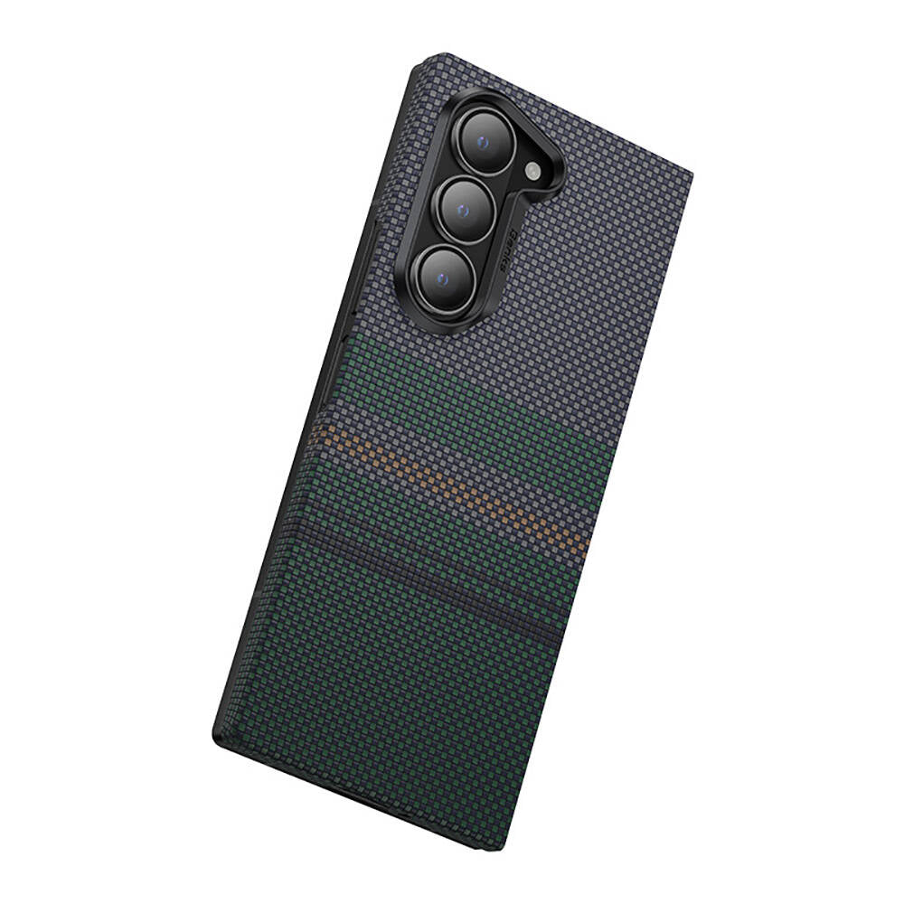 Galaxy Z Fold 6 Case Carbon Fiber Design Benks Aurora ArmorAir Kevlar Cover Black