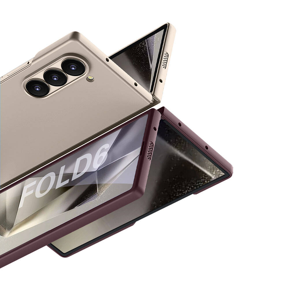 Galaxy Z Fold 6 Case Zore Hard Case Cover Gray
