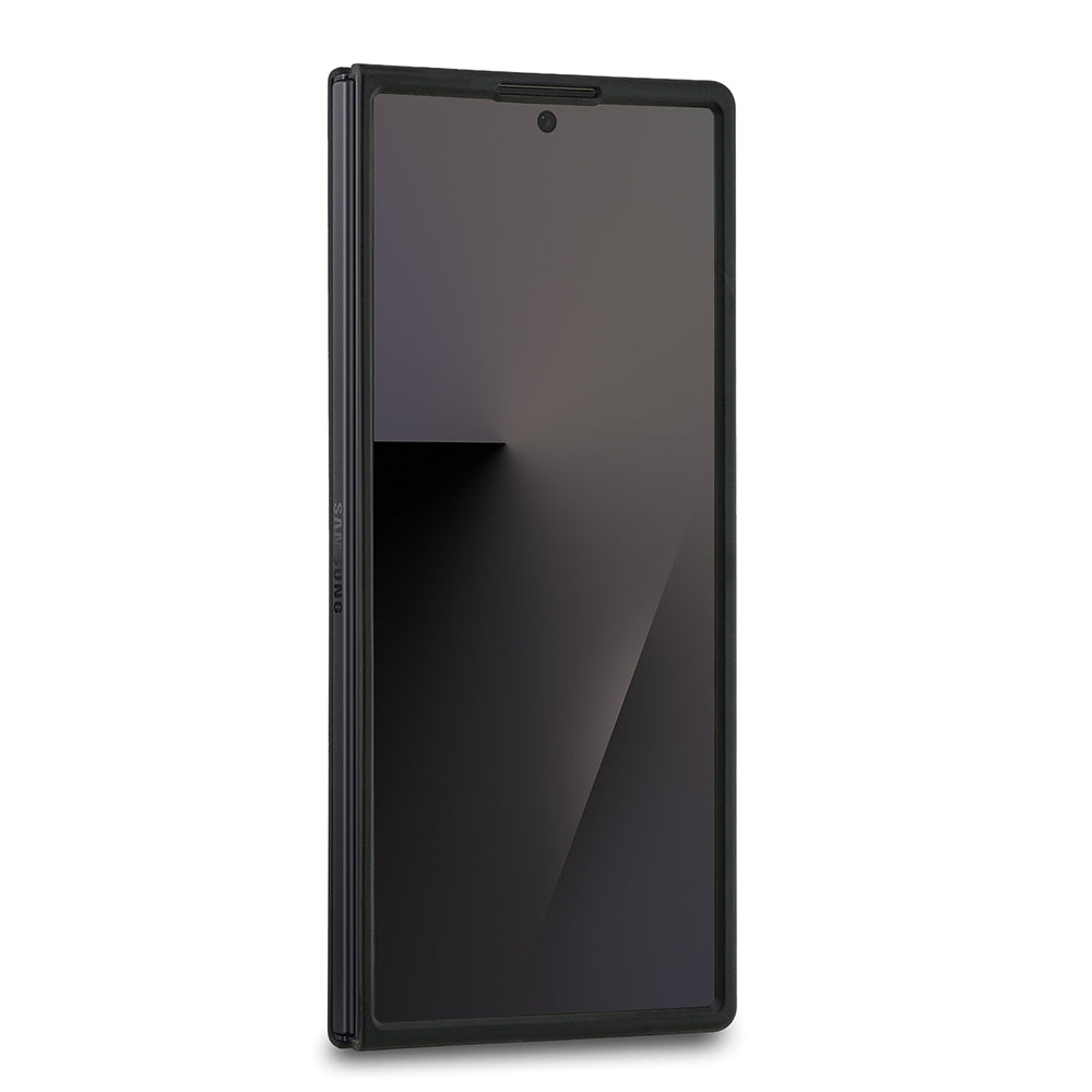 Galaxy Z Fold 7 Kılıf Guess Orjinal Lisanslı 4G Büyük Metal Logolu Glitter Kapak Siyah