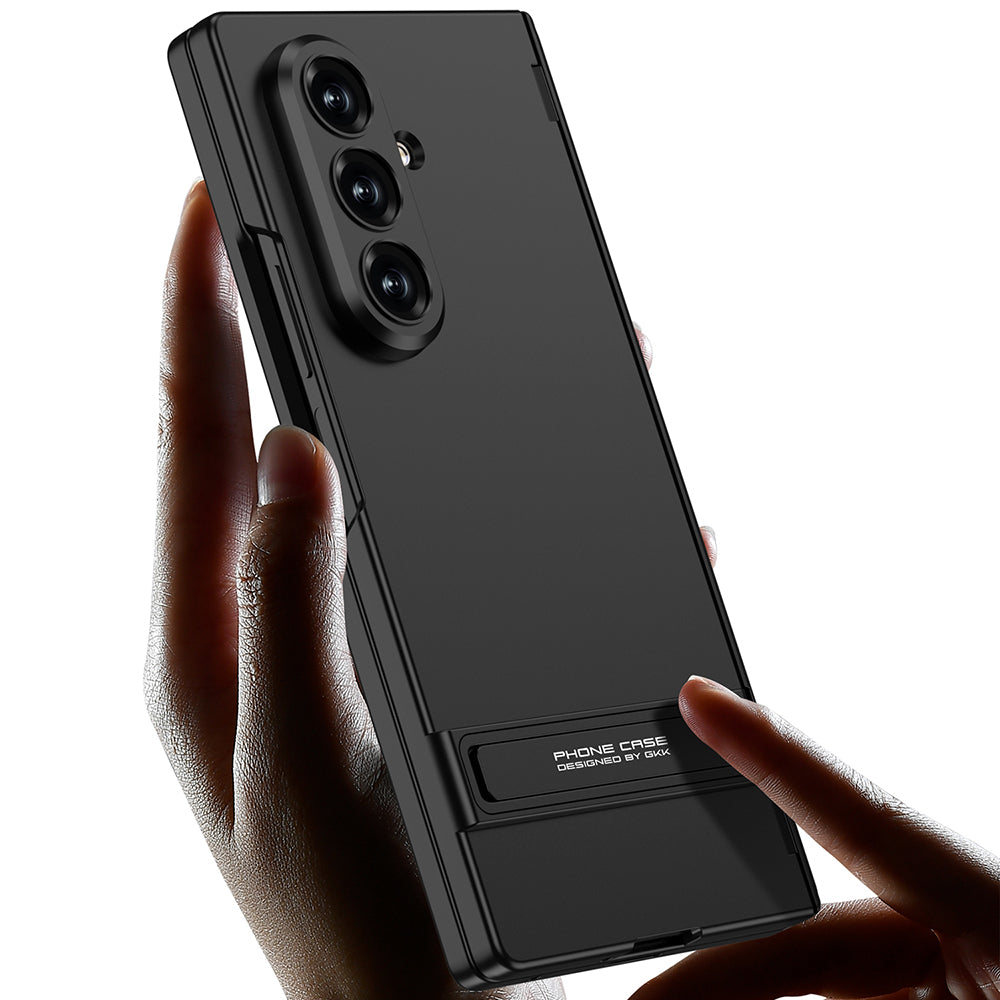 Galaxy Z Fold 7 Case Zore Kıpta Stand Cover Black