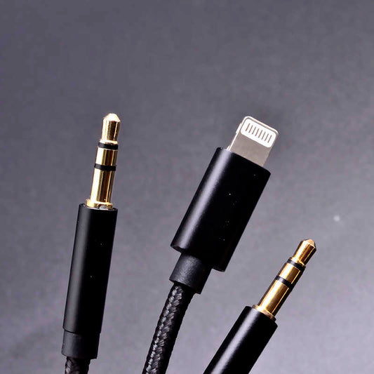 Go Des GAC-305 2 in 1 Audio Kablo Siyah