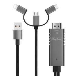 Go Des GD-8272 3 in 1 FHD Cable Black
