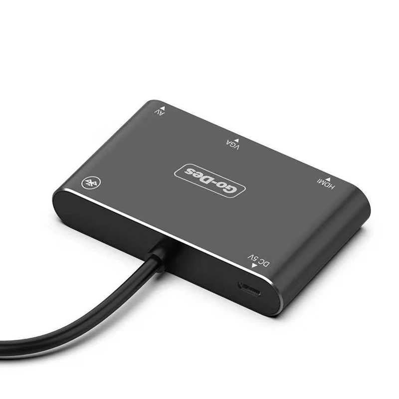 Go Des GD-8762 5 in 1 Mobile HD Screen Player Black