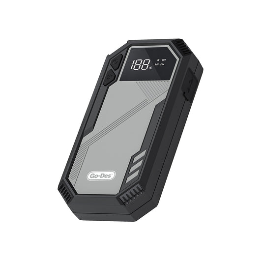 Go Des GD-B635 LED Işıklı Araç Akü Acil Durum Takviye Güç Kaynağı 12V Siyah