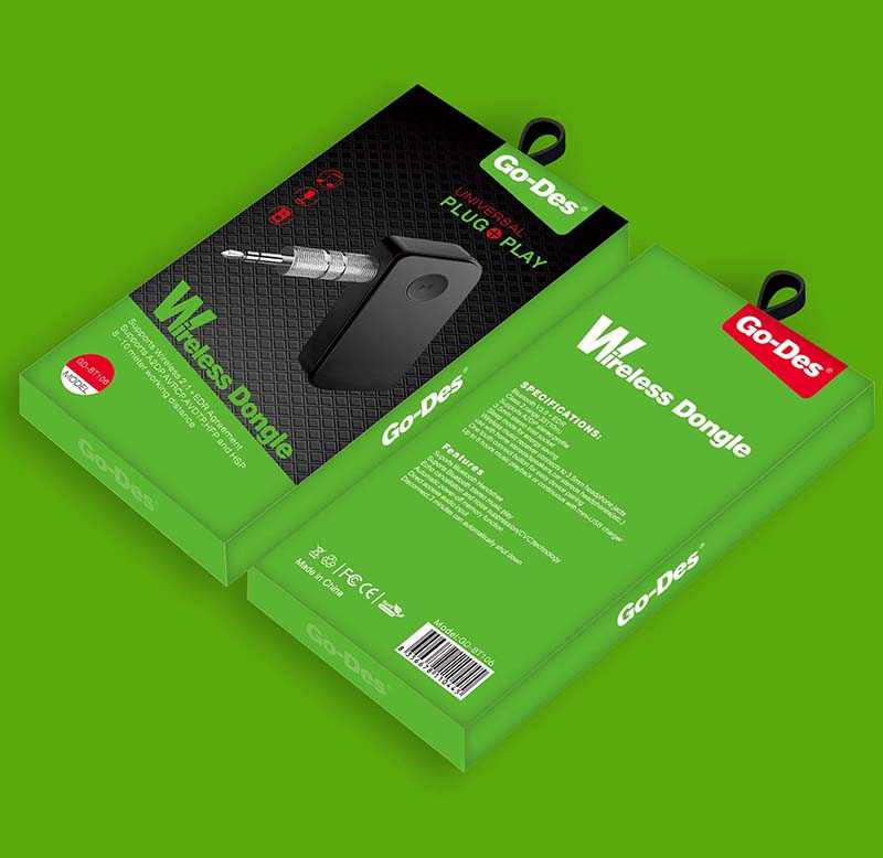 Go Des GD-BT106 Wireless Dongle Black