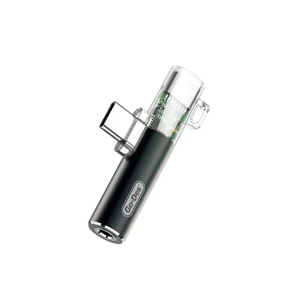 Go Des GD-CT058 Type-C To 3.5mm Converter Black