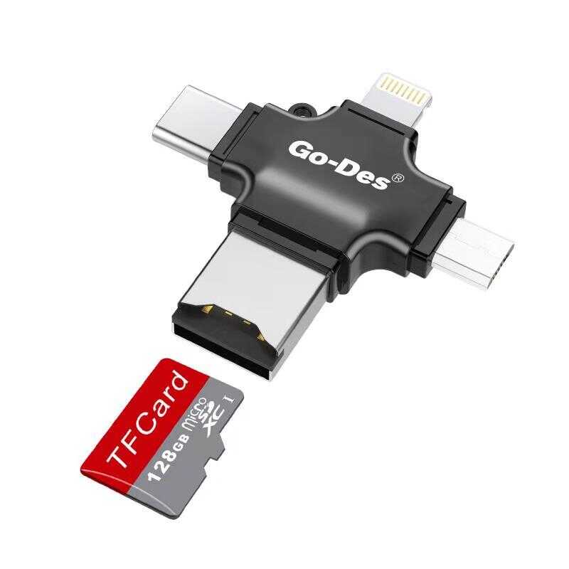 Go Des GD-DK101 Memory Card Reader Black