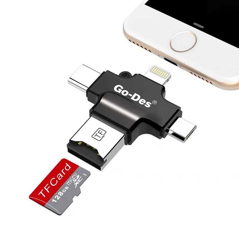 Go Des GD-DK101 Memory Card Reader Black
