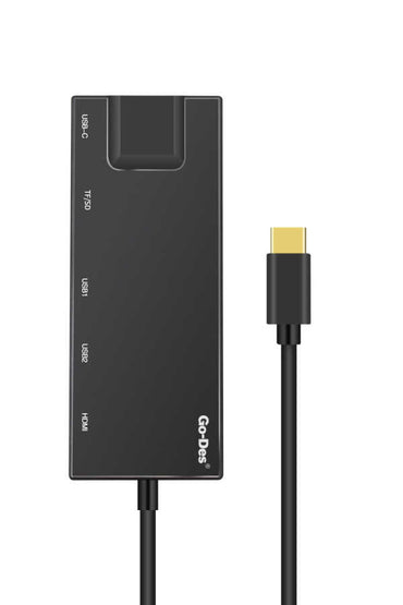 Go Des GD-DK828 7 in 1 Usb-C Kablo Siyah