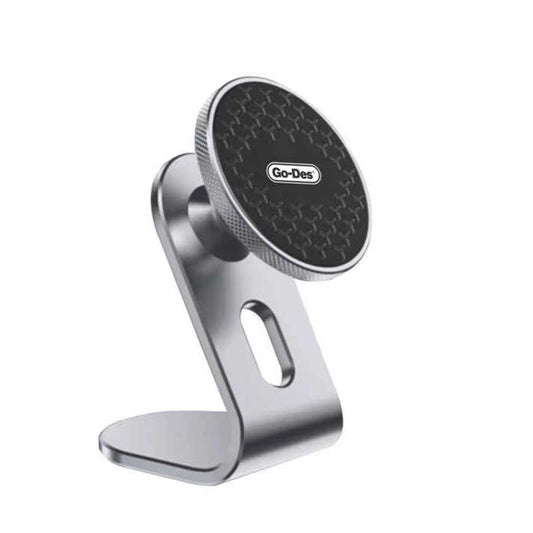 Go Des GD-HD719 360 Derece Dönebilen Magnetik Araç İçi Telefon Tutucu Düz Zemin Versiyon Gri