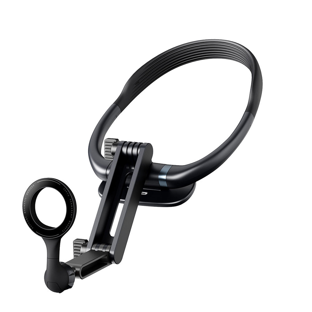 Go Des GD-HD827 2in1 Eller Serbest Magnetik Boyun Askılı Telefon Tutucu Siyah