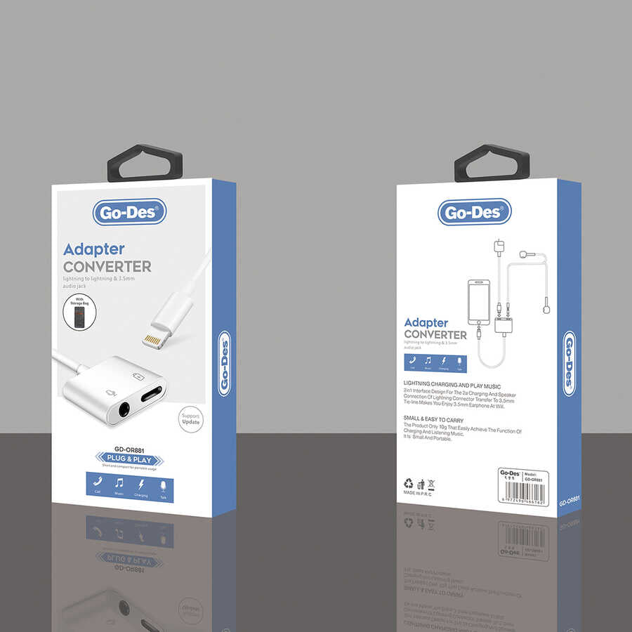 Go Des GD-OR881 Lightning Converter White