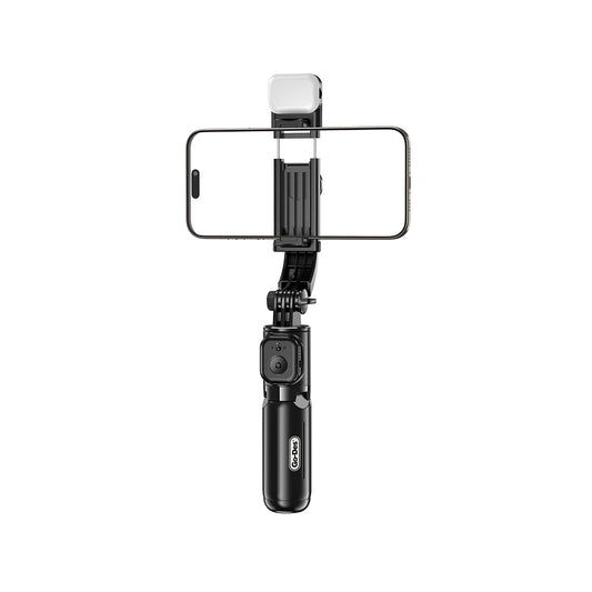 Go Des GD-ST67 Live Broadcast Fill Light Remote Control 360 Degree Rotating Selfie Stick and Tripod Black