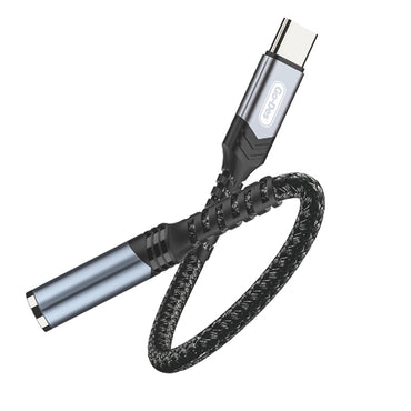 Go Des GD-UC068 Type-C to 3.5mm Aux Converter Audio Adapter Black