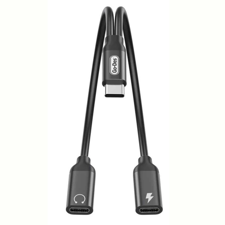 Go Des GD-UC318 Type-C to Type-C Adapter Black