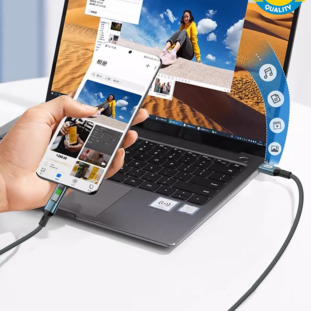 Go Des GD-UC681C-C Type-C to Type-C PD Hızlı Şarj Kablosu 60W 1.2M Siyah