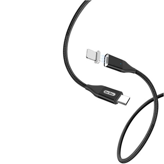 Go Des UC-505 Magnetic Type-C To Lightning PD Cable Black