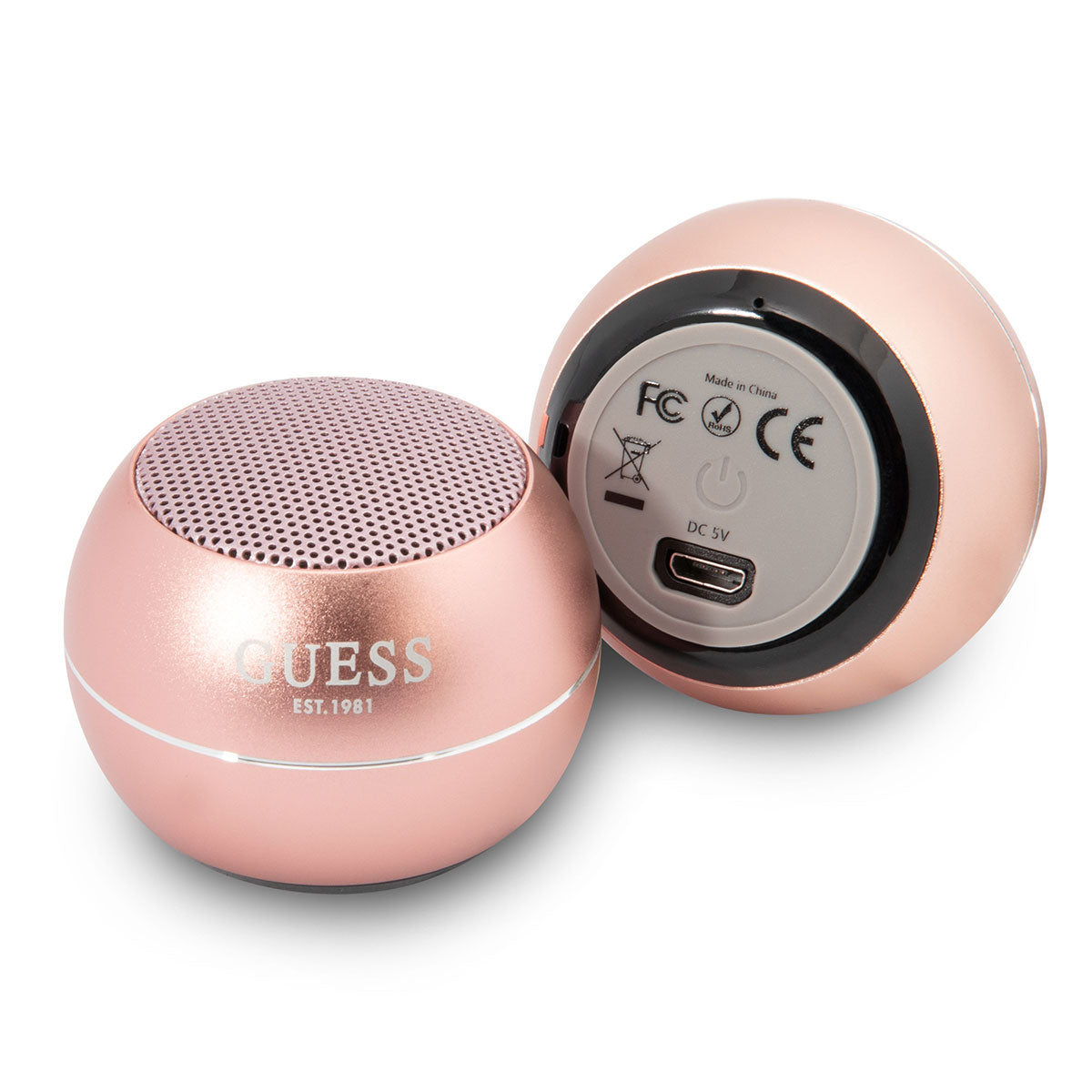 GUESS Aluminum Alloy Body Design Mini Bluetooth Speaker Gold