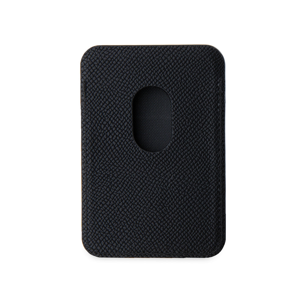 Guess Orjinal Lisanslı 2 Hazneli Üçgen Logolu Deri Magnetik Kartlık Siyah