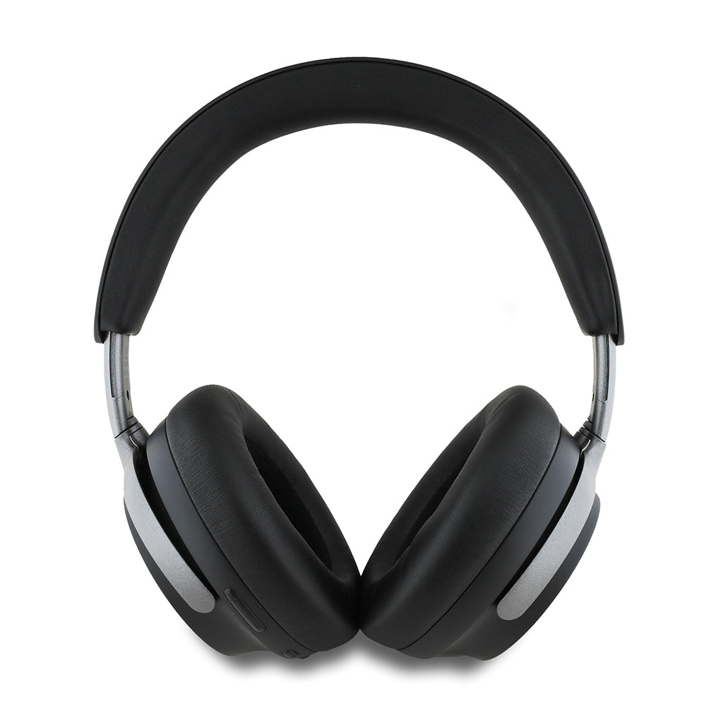 Guess Original Licensed ANC/ENC Featured Metal Letter Logo Script Series Over-Ear Bluetooth Headphones v5.4 Beige